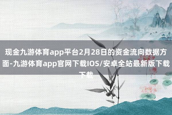 现金九游体育app平台2月28日的资金流向数据方面-九游体育app官网下载IOS/安卓全站最新版下载