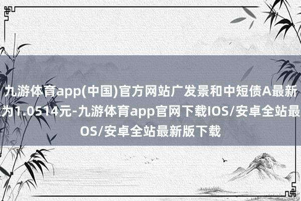 九游体育app(中国)官方网站广发景和中短债A最新单元净值为1.0514元-九游体育app官网下载IOS/安卓全站最新版下载