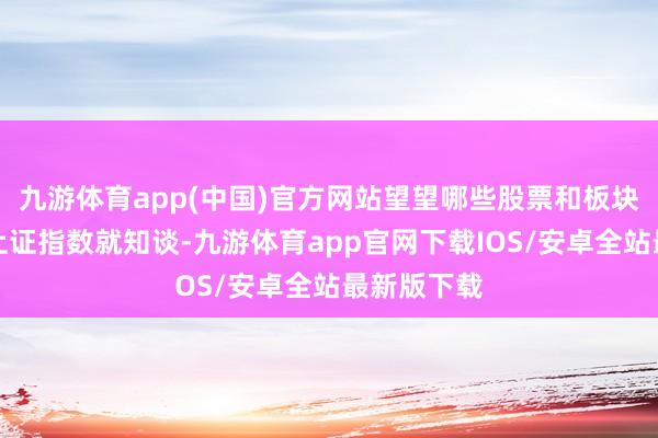 九游体育app(中国)官方网站望望哪些股票和板块涨幅跑赢上证指数就知谈-九游体育app官网下载IOS/安卓全站最新版下载